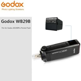 Brengt Godox WB29 WB29B uit originele batterijvervanging 14,8V 3100mAh voor Xplor AD200 AD200PRO GDOX AD200 AD200PRO