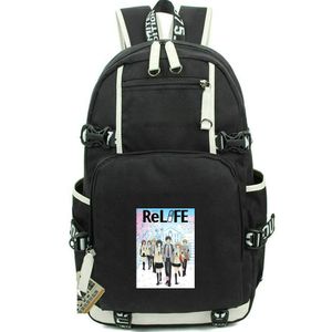 Mochila Relife Mochila Shinta Kaisaki Mochila escolar Hishiro Chizuru Mochila con estampado de dibujos animados Mochila informal Mochila para computadora