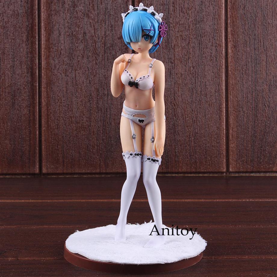 ReLife In A Different World From Zero Rem Underwear Ver 1 8 Scale PVC Re Zero Rem Figure Action Collectible Model Toy T200321340R