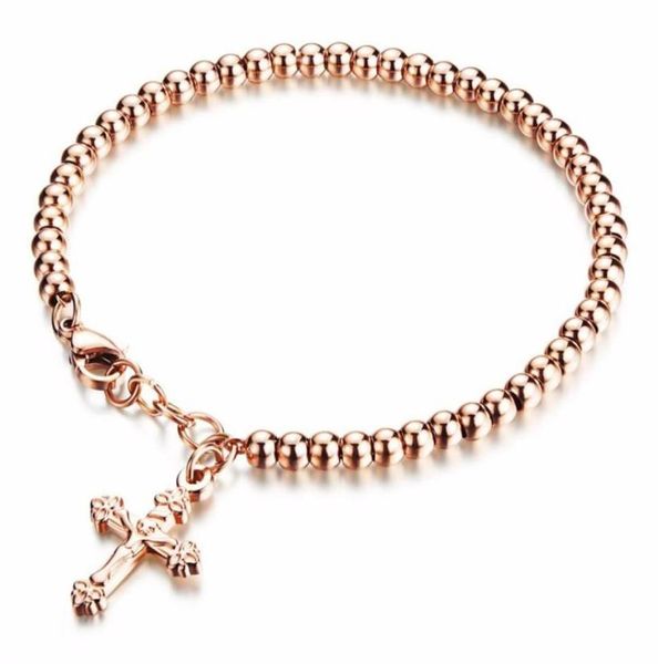 Religion Charm Bracelet S925 Sterling Silver18k Or Rose Perle Jésus Pendentif À La Mode Exquis Designer Bijoux Pour Femmes Bracele265R7097989