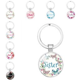 Religieuze bijbel sleutelhanger ringen 8 stijlen zus keyfobs houder handtas tas hanger auto sleutelhanger mode-accessoires