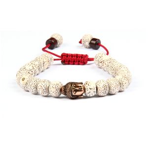 Religieuze sieraden Groothandel 10 stks / partij Xingyue Bodhi Seed Beads Unisex Boeddhistische gebed Yoga Meditatie CZ Boeddha Macrame Armbanden