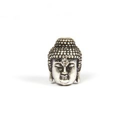 Religieuze vorm metalen losse kralen sieraden accessoires kubieke zirconia pave klassieke boeddhistische grote Boeddha hoofd voor diy armband of ketting
