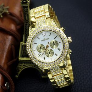 Relogio Feminino золотые часы женские знаменитые кварцевые часы женские женские наручные часы из нержавеющей стали