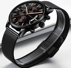 Relogio Masculino CrRju Horloges Mannen Mode Sport Rvs Band Horloge Luxe Quartz Business Horloge Reloj Hombre 210517