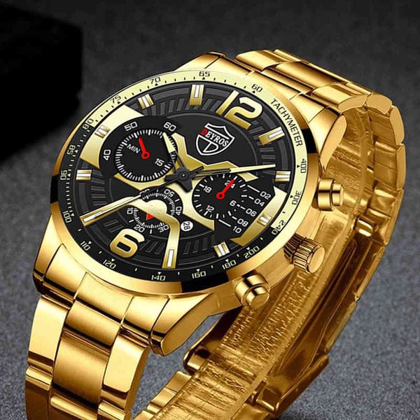 Relogio Masculino luxe mâle en acier inoxydable analogique Quartz montre-bracelet hommes d'affaires montres hommes sport en cuir calendrier horloge