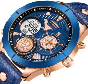 Reloj Hombre Boamigo 2020 Fashion Mentise Men de mode regarde Top Brand Luxury Big Sports Digital Analog Leather Quartz Watch for Men LJ24422594