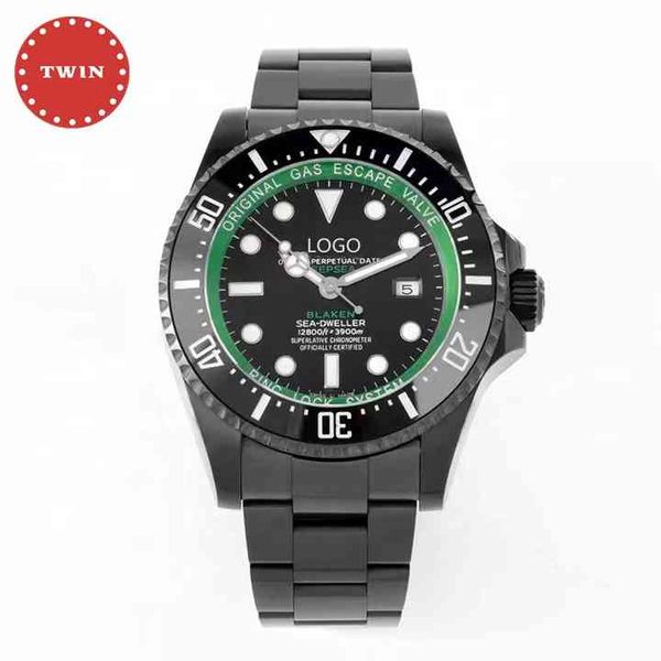 reloj r relojes o reloj de pulsera l Lujo e diseñador x PVD Verde 904 acero 2836 movimiento Espejo de zafiro resistente al agua Reloj luminoso de cristal de diamante