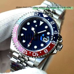 Reloj Relojmujer Relgio Movement Luminal Mecanical Handwinding Watch High Quality Mens Green 40mm Calan Pepsi Bezel Batman Watch 283631863285 mécanicien automatique