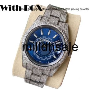 Rôles Reloj Rôles Relojes Diamond Watch Mens Watch 41 mm Automatique Mécanique montre la bracele