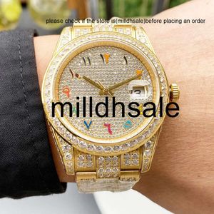 reloj rollen Relojes Diamond Watche Mens Watch Arabisch cijfer wijzerplaat Automatisch mechanisch polshorloge 41 mm polshorloges Saffier roestvrijstalen riem waterdichte mo