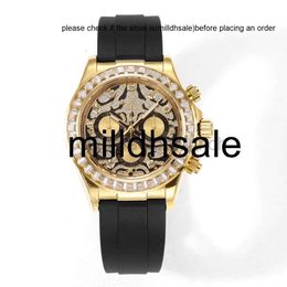 Rôles de reloj Relojes Watch Mens Watch 7750 Movement Diamond-bracelet Morde