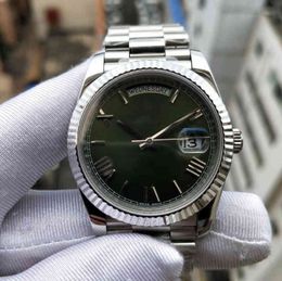Reloj Rolesx montre de luxe Date Gmt Factory v2 Version Montre 2813 Mouvement BP Cadran vert 228239 argent acier inoxydable Strapp Verre Saphir 40 mm Dive Menes Montres