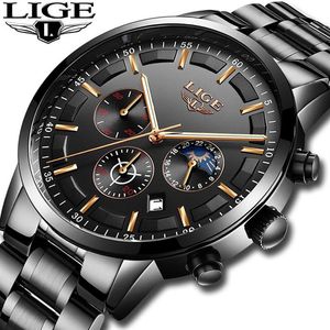 Relojes 2018 Montre Hommes LIGE Mode Sport Quartz Horloge Hommes Montres Top Marque De Luxe Affaires Montre Étanche Relogio Masculino C223R