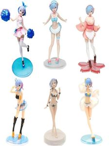 Rem Anime ReLife dans un monde différent de zéro EXQ Rem maillot de bain Ver PVC Figurine Figurine modèle jouets cadeau Action Figure 20122347988