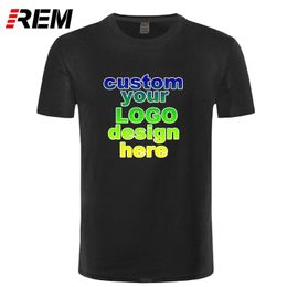 REM Custom Gedrukt Gepersonaliseerde T-shirts designer heren t-shirt Reclame merk witte t-shirt korte mouwen blanco tees 220609