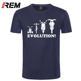 Rem nieuwigheid jeugd T-shirt Evolutie van een driewieler fiets bromfiets motorbike 210629