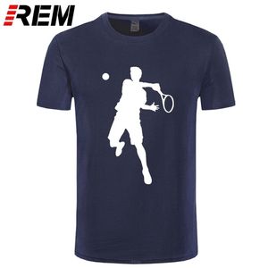 REM tee Cool joueur de tennis imprimé hommes T-shirt mode haute qualité marque drôle mode raglan à manches courtes haut T-shirt 210716