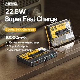 Remax Portable Power Bank Powerbank 10000mAh Mini batería externa para teléfono Iphone PD18W QC22.5W Carga rápida USB tipo C