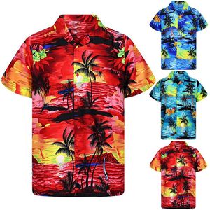 Remera Hawaiiana Para Hombre, informele A La Moda Con Botones, Estampado Hawaiano, Heren Casual Shirts