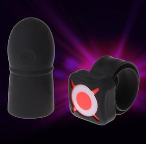 Télécommande 7 Mode Silicone pénis tête Teaser gode vibrateur masseur mâle Sex Toy goutte S181019055287410