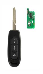 Auto -sleutel op afstand 433MHz FOB 3 Knoppen voor Sandero Megane Duster Logan PCF7961M HITAG AES 4A CHIP VA2 VAC102 Blade3242293