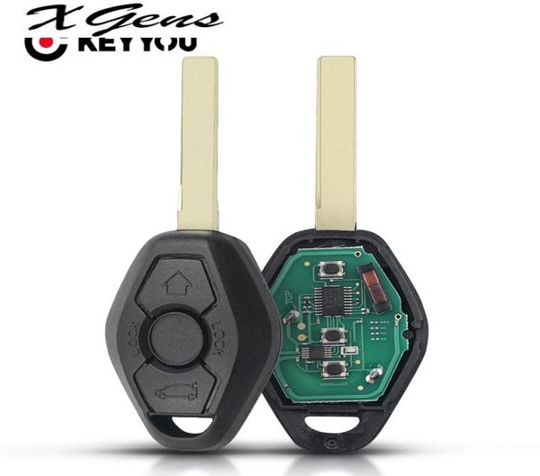 Clé de voiture à distance ID46 puce pour BMW CAS2 série 5 E46 E60 E83 E53 E36 E38 315LP MHZ 315MHz 433MHZ 868MHZ 3 boutons 9481537