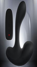 Afstandsbediening 11 Speed Dual Motor Vibrating Silicone Anal Butt Plug Prostate Massager Vibrator Fetisj Seksproducten Speelgoed voor mannen M1393687