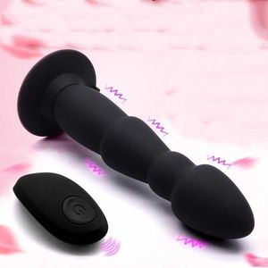 Télécommande Anal Plug Gode Vibrateur Mâle Prostate Masseur Butt Plug P Spot Vibrateur Sex Toys pour Hommes Gay Masturbateur 210616