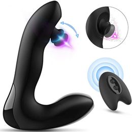 Afstandsbediening Anale Plug Vibrator Kietelen Prostaat Massager Voor Mannen Masturbator Vibrating Butt Plug Volwassen Erotica Seksspeeltjes 18 220412