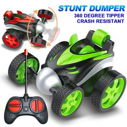 Afstandsbediening Auto Rc Stunt voor Jongen Speelgoed 360 Graden Rotatie Racing Flip en Roll Speelgoed Kinderen 231228