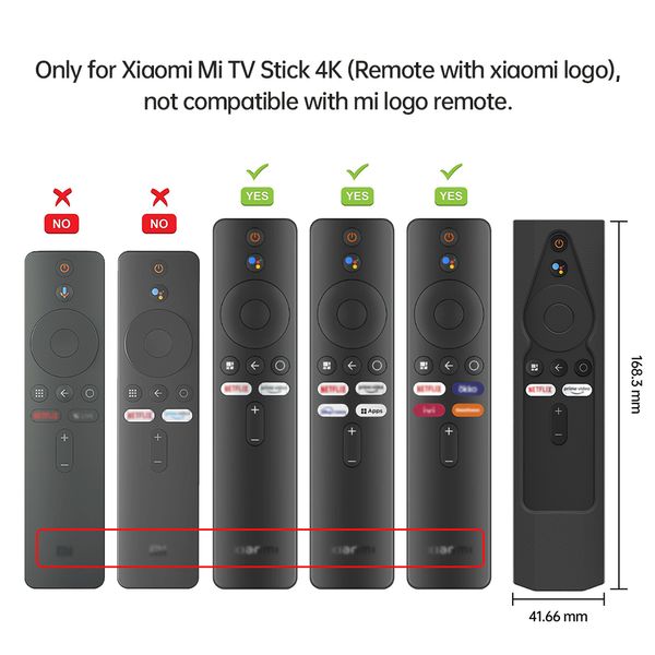 Étui de télécommande pour Xiaomi Mi TV Stick 4K, housse de protection lumineuse en Silicone, Portable BT5.0 Dongle P1, accessoires élégants