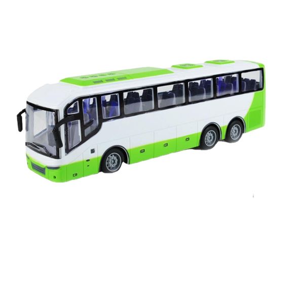 Modelo de autobús urbano con Control remoto, juguete clásico de plástico estable para bebé, autobús rc, autobús escolar, juguete para regalo educativo para niños