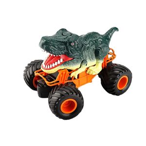 Voiture de dinosaure télécommandée 2.4Ghz camion de dinosaure RC avec fonction de pulvérisation sonore légère tyrannosaure garçons cadeau de noël