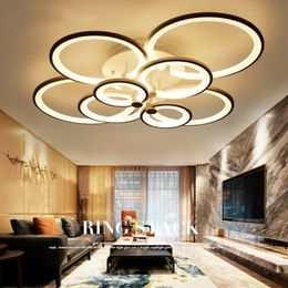 Afstandsbediening LED -licht woonkamer slaapkamer moderne led plafondlampen luminarias para sala diming led plafondlamp armaturen222l