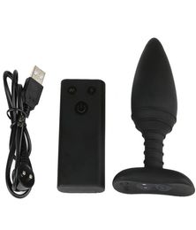 Télécommande puissant vibrateur bout à bout Plug Anal gode vibrant Clitoris périnée appareil de Massage de la prostate Anus Expender dilatateur Se8850790
