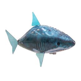 Remote Control Shark Toys Air Swimming Fish RC Animal Infrared Fly Ballon Clown Fish for Children Christmas Gift Decoration