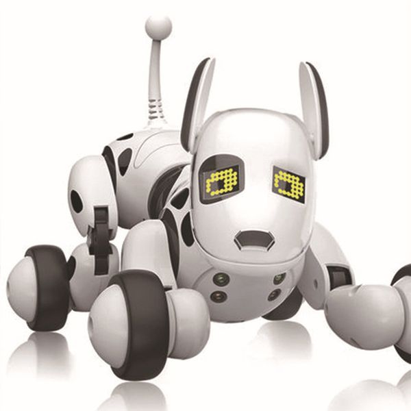 Perro Robot inteligente con Control remoto programable 2,4G, juguete inalámbrico para niños, perro Robot que habla inteligente, mascota electrónica, regalo para chico