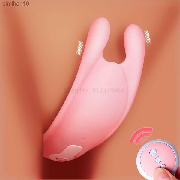 Télécommande poussée gode vibrateurs culottes pour femmes stimulateur de clitoris adulte sexe machine femme masturbateur vagin jouet L230518