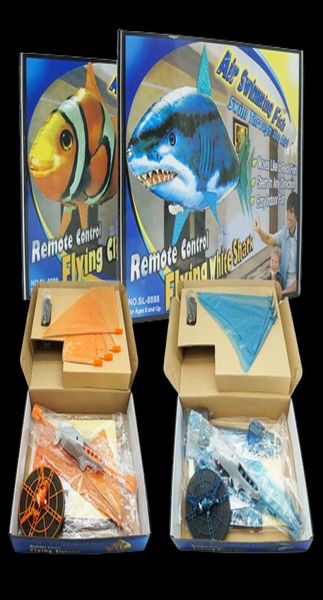 Control remoto juguetes aire natación infrarroja RC Flying Air globos Fish Kids Juguetes Regalos Decoración de fiesta9779274