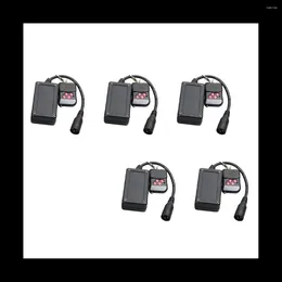 Télécommandes 5 pcs 3 broches XLR récepteur de contrôle sans fil pour machine à brouillard de fumée DJ contrôleur de scène récepteur brumisateur 400W 900