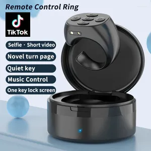 Afstandsbedieningen voor Tiktok Vingertopbediening Ring Bluetooth Romans Comics Turn Page Muziek App Controller Selfie Camera Sluiter IPhone