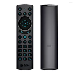 Controles remotos G20BTS Plus G20S PRO 2.4G Voz inalámbrica retroiluminada Air Mouse Giroscopio IR Control de aprendizaje para X96 X4 AM7 Android TV Box