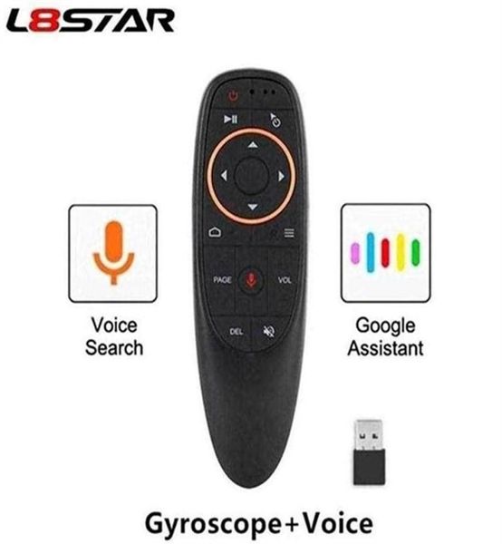 Télécommandes L8Star G10S G10 Air Mouse 24G Microphone sans fil gyro Google Recherche Smart Control IR Apprentissage pour Andro8767211