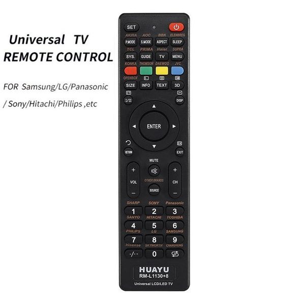 Controles remotos Smart TV Control LCD LED Teion Reemplazo RM-L1130 Interruptor para LG Panasonic Hitach Philips Reloj Drop Entrega Ele DHDRT