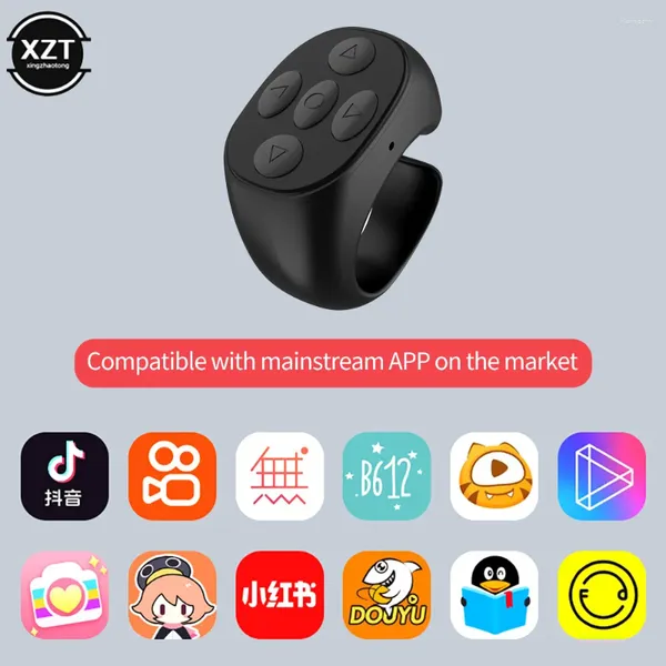 Télécommandes sans fil Bluetooth Mobile Selfie Lazy Artifac Tiktok Control Ring Phone Controller T pour Xiaomi Apple