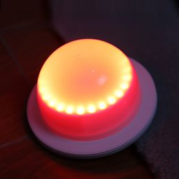 Op afstand bestuurbare oplaadbare RGB-cocktailtafellampbasis 85/120 mm waterdichte LED-meubelsfeerverlichting