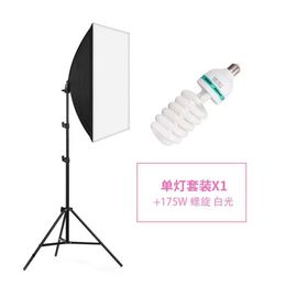 Dimmen op afstand Verlichting 50x70cm Softbox Fotostudio Fotografie Softbox Continue verlichting Kit Systeem voor camera Live Self met 2M statief