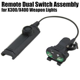 Remote Dual Switch-assemblage voor x300/x400 lichten x-serie tactische zaklampen zwart