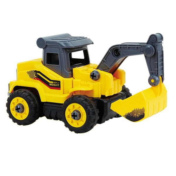 Camion à benne basculante à distance, 2.4G RC Assembly Toy DIY Excavator Construction Truck Building bulldozer Vehicles Toys Car